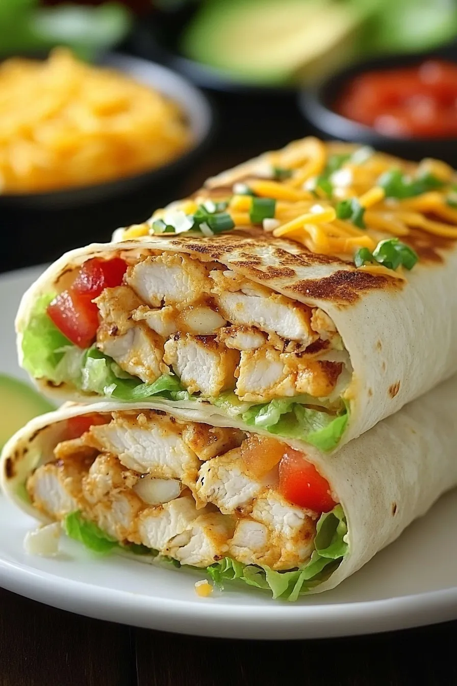 Chipotle Ranch Grilled Chicken Burrito