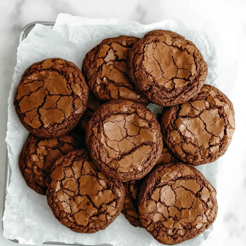 Fudgy chocolate brownie cookies