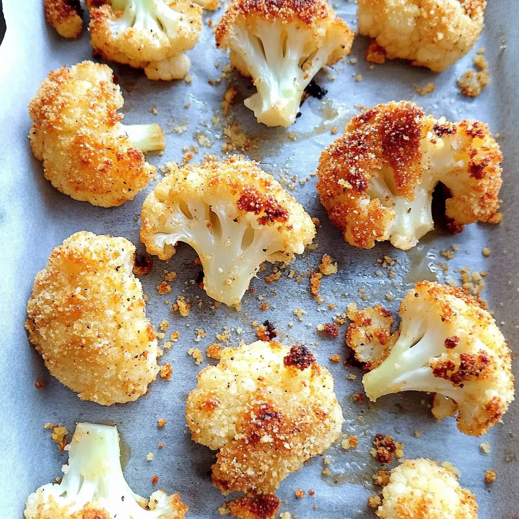 Crispy Garlic Parmesan Cauliflower