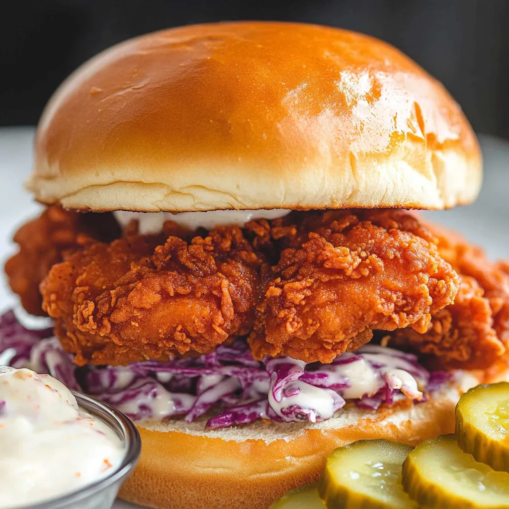 Crispy Nashville Hot Chicken Sandwich