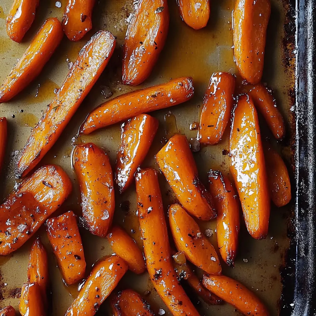 Easy honey glazed roasted carrots