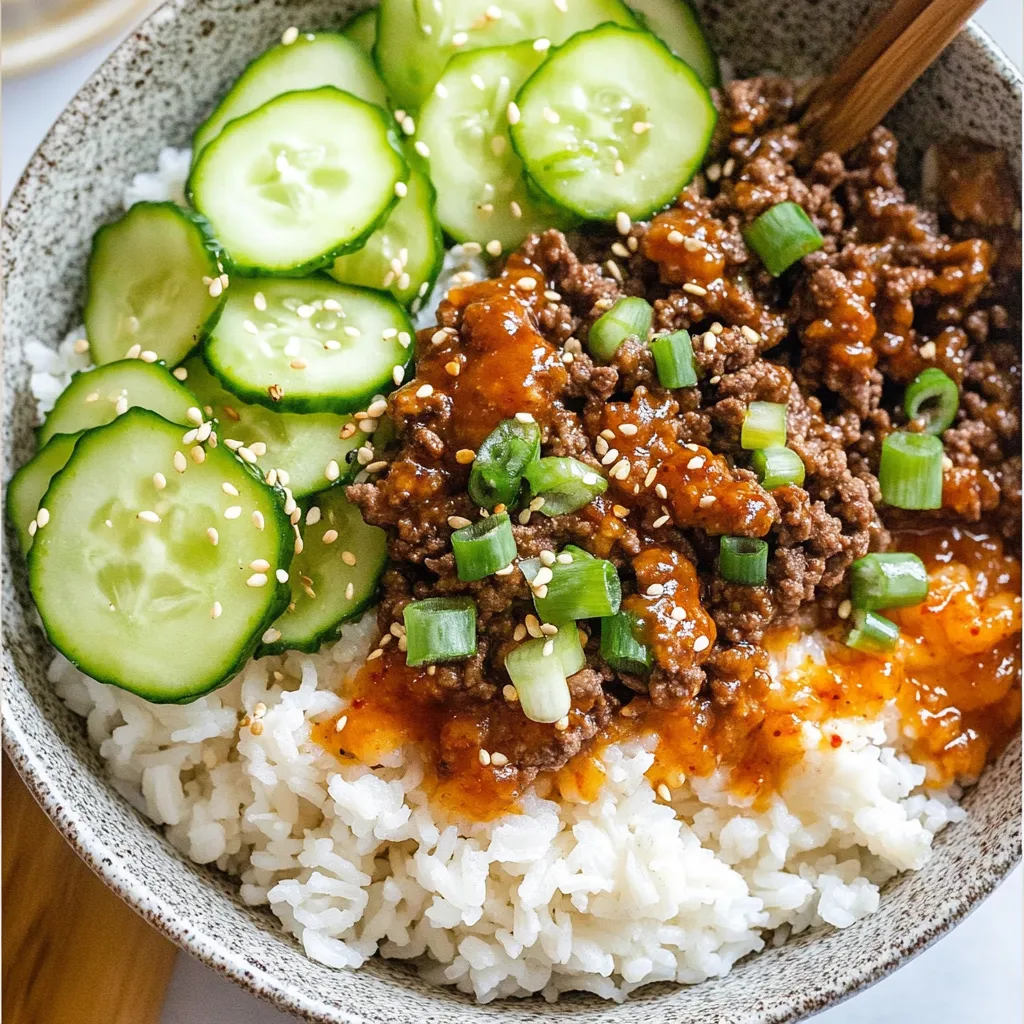 Quick Korean Beef Bowl