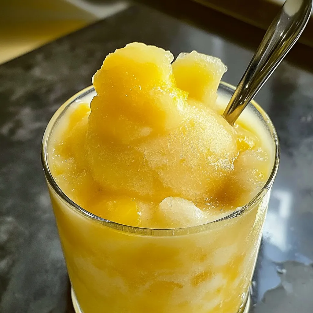 Easy Homemade Pineapple Slushie