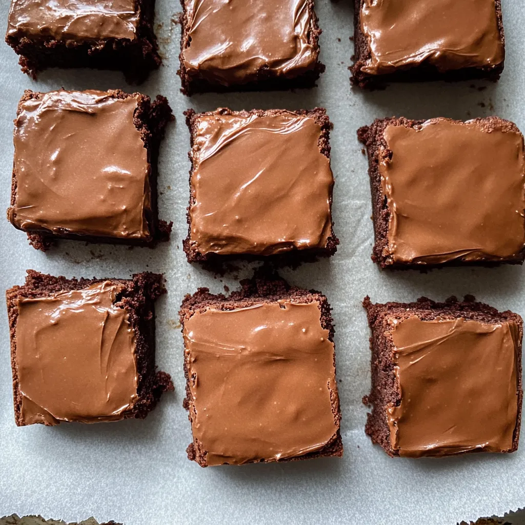 Fudgy chocolate frosted brownies