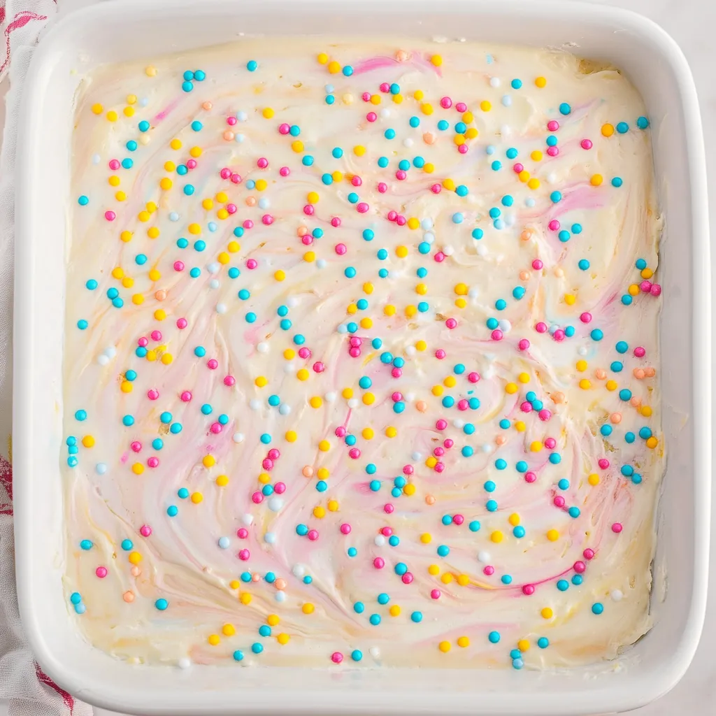 Colorful Easter Swirl Cake