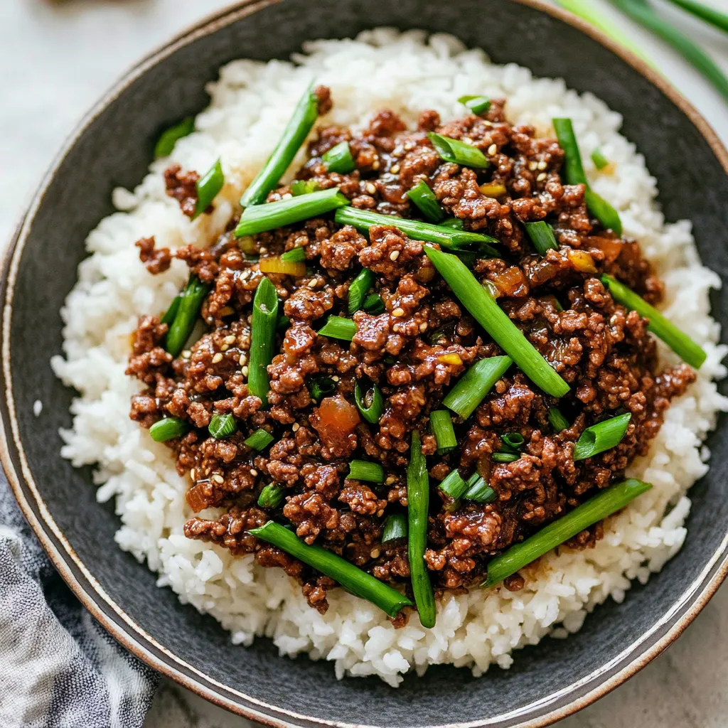 Mongolian Ground Beef