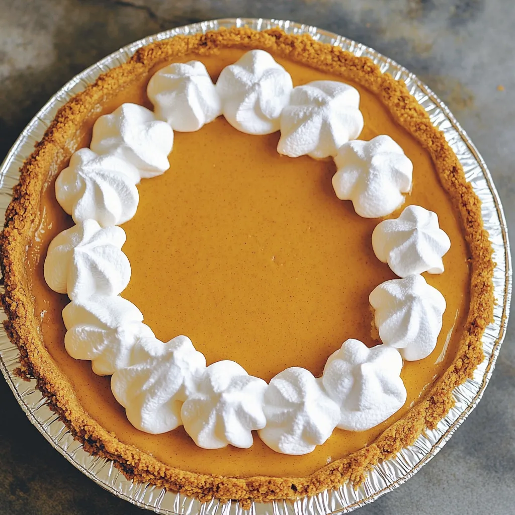 Fluffy no-bake pumpkin pie