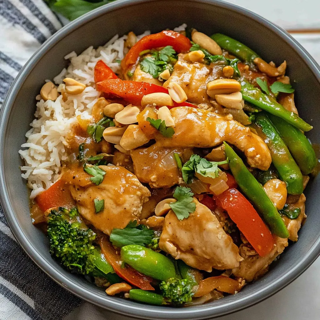 Thai Peanut Chicken Stir Fry