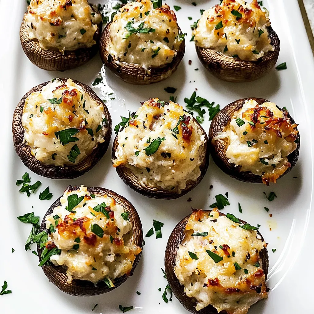 Crab Stuffed Mushrooms