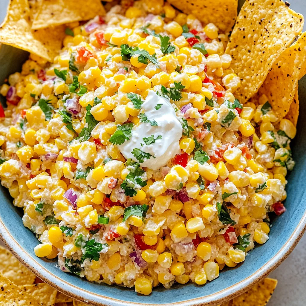 Easy Mexican Street Corn Dip