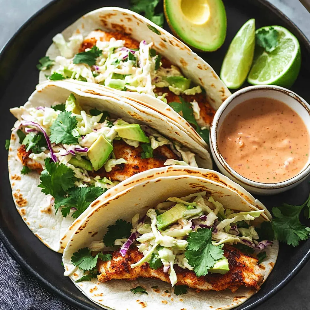 Fish Tacos with Slaw
