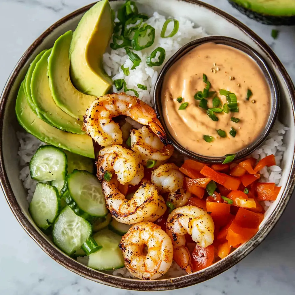 Easy grilled shrimp rice bowls