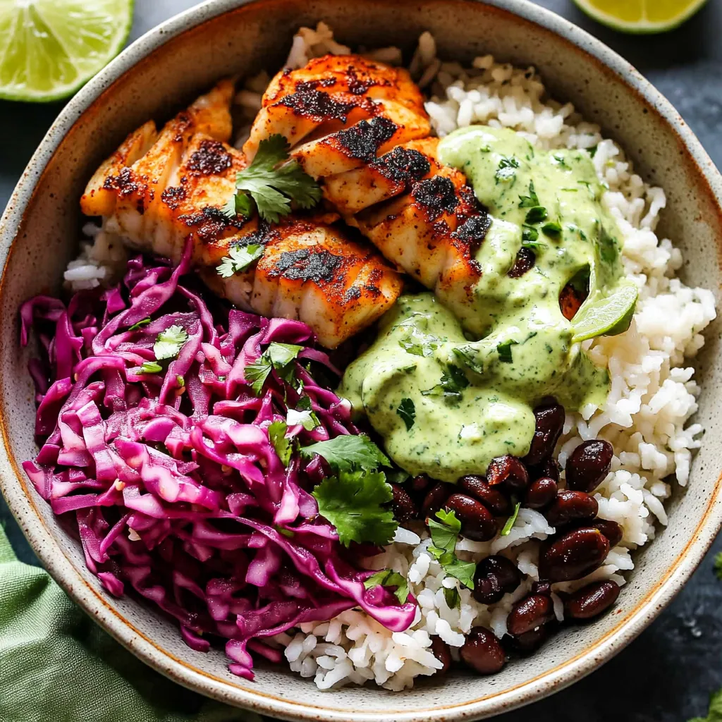 Easy Fish Taco Bowls