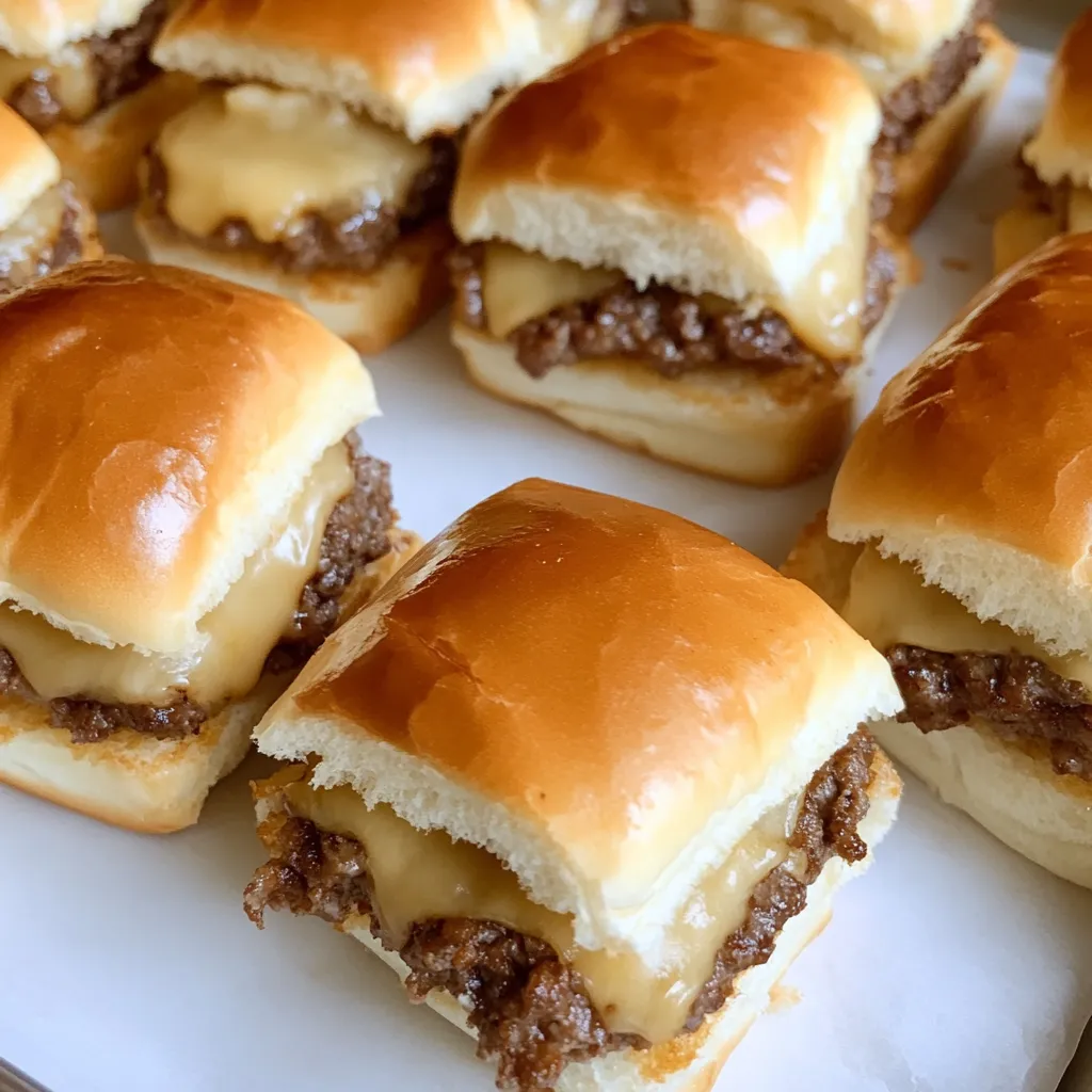 Smoked Cheeseburger Sliders