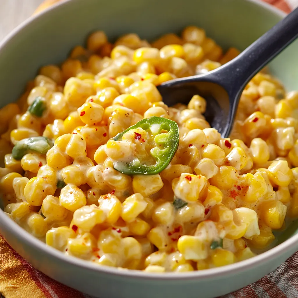 Easy creamy jalapeño corn