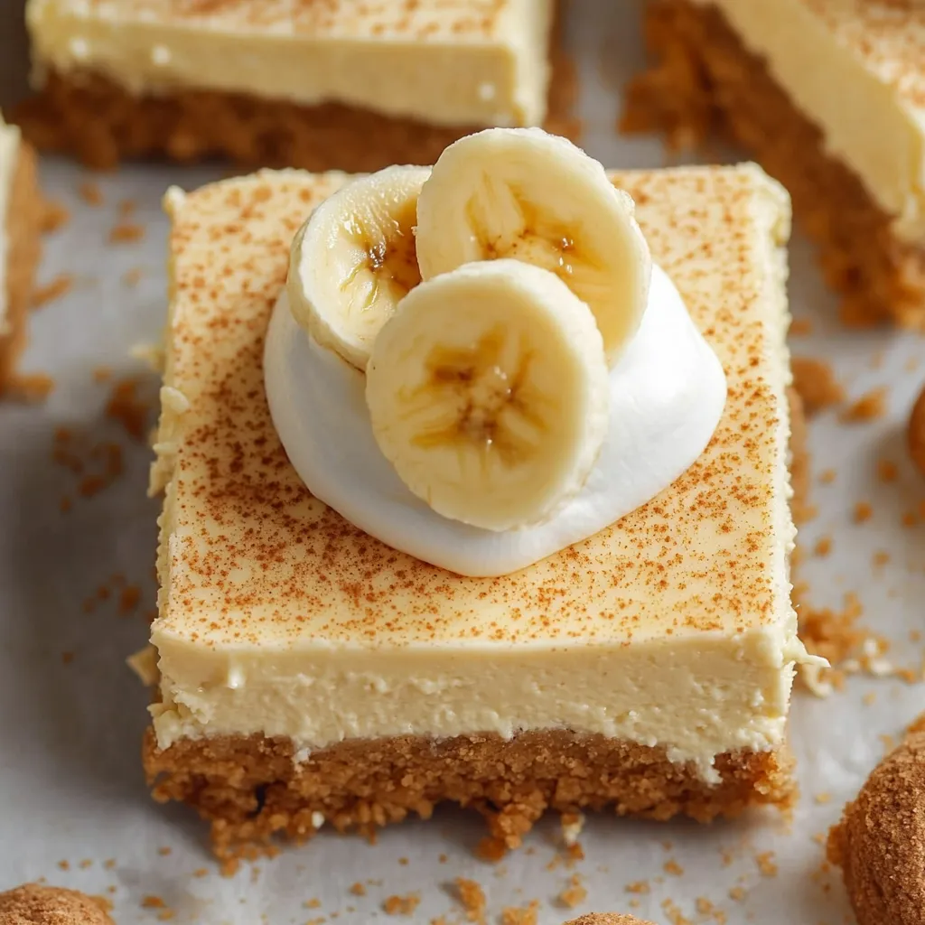 Banana Pudding Cheesecake Bars