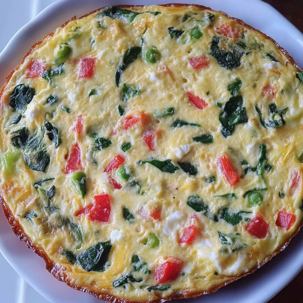 Protein-rich crustless cottage quiche
