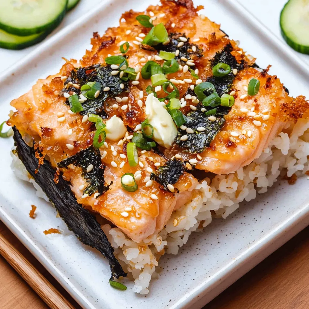 Salmon Sushi Bake