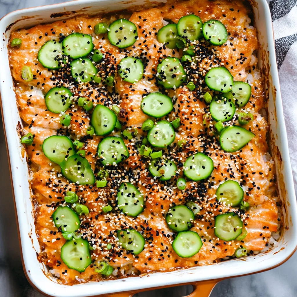 Easy Baked Salmon Sushi