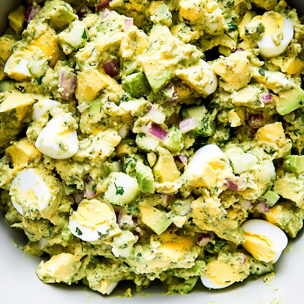 Creamy avocado egg salad