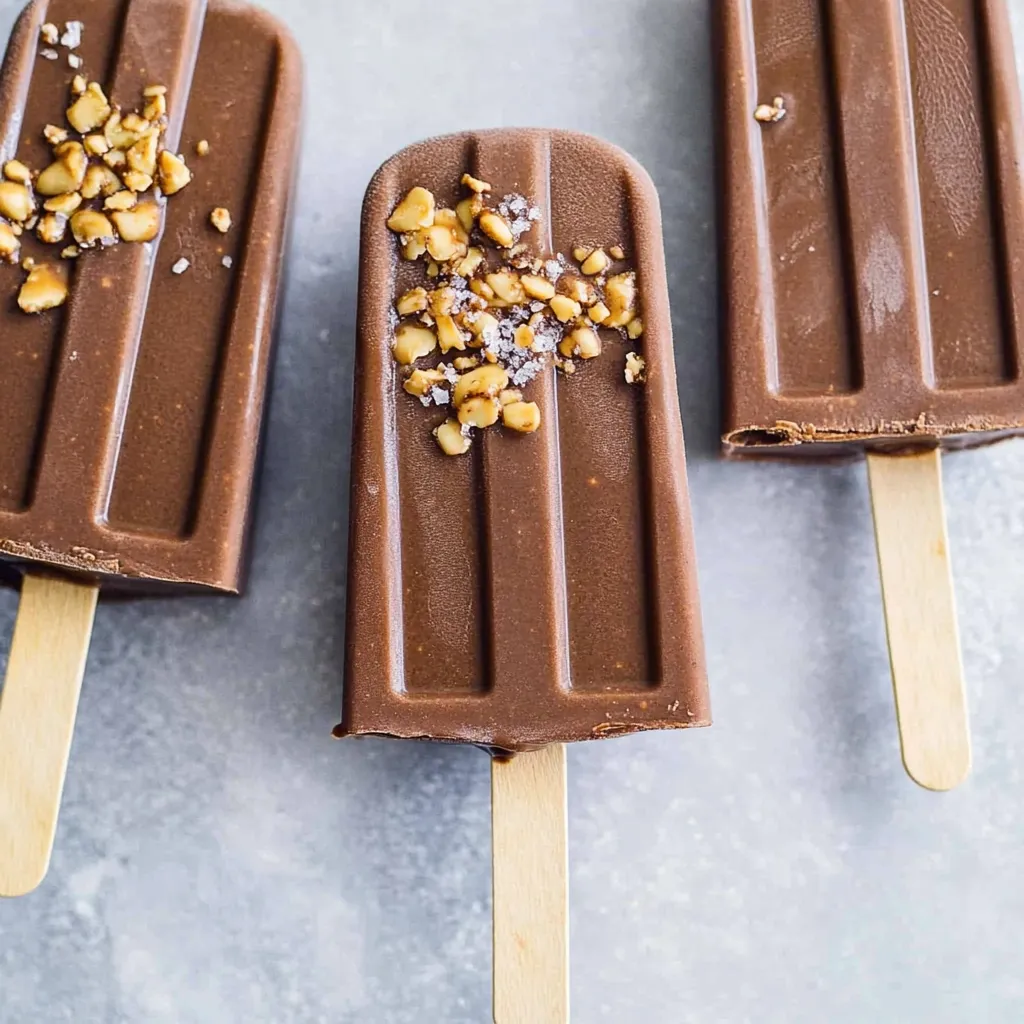 Easy homemade chocolate popsicles