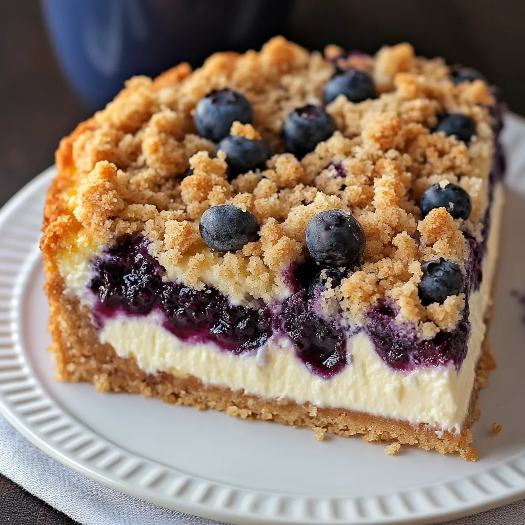 Blueberry Crumble Cheesecake