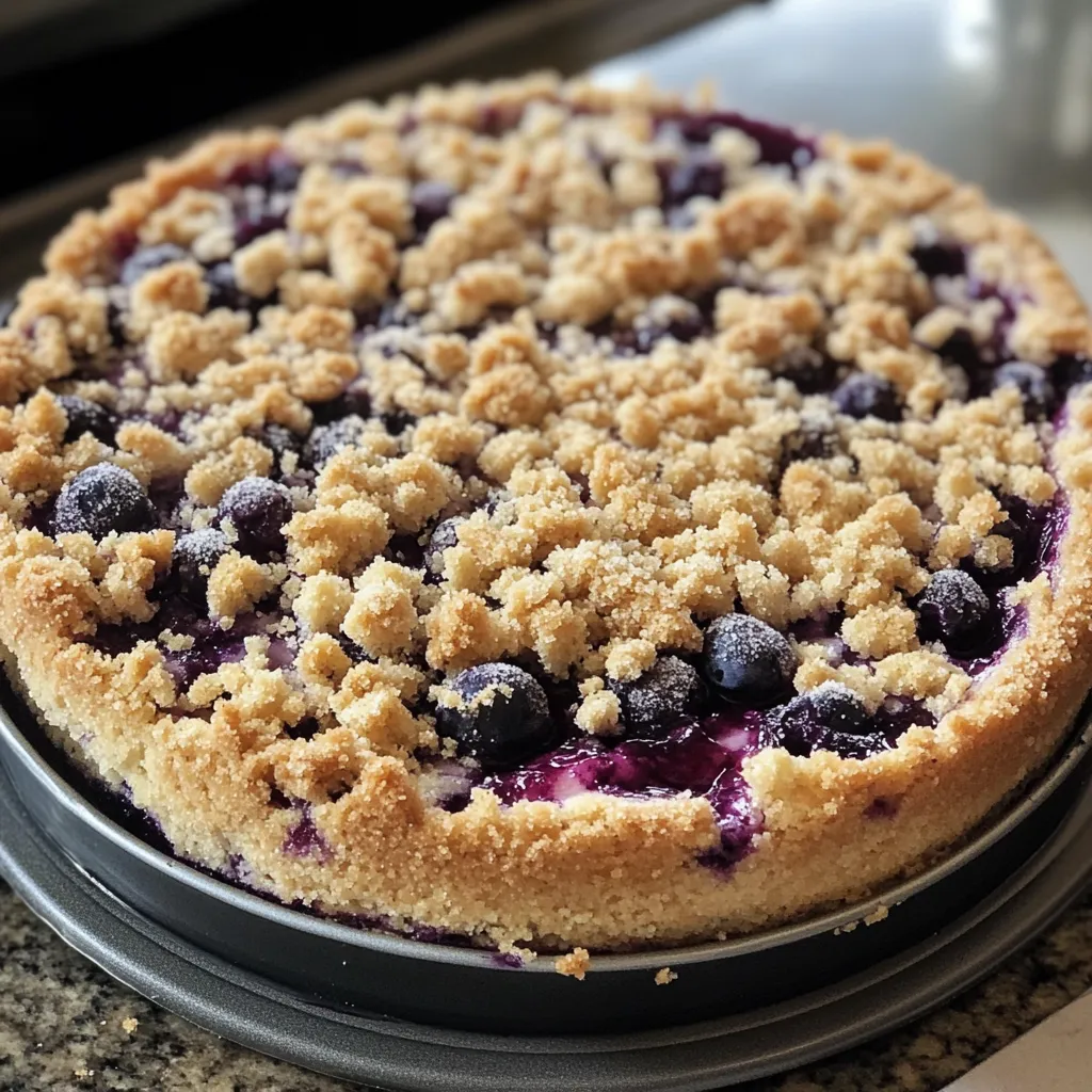 Creamy Blueberry Cheesecake Crumble