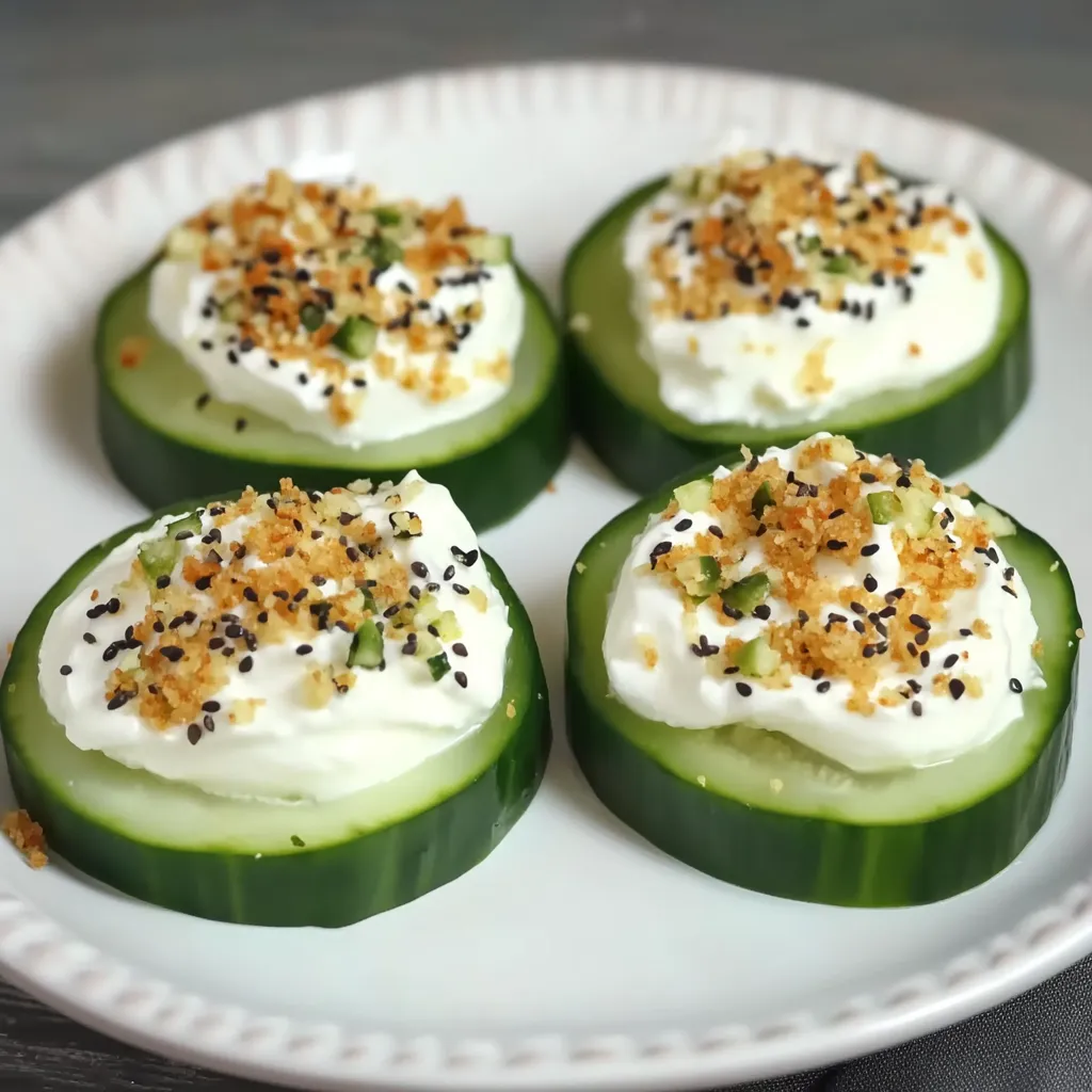 Everything Bagel Cucumber Bites