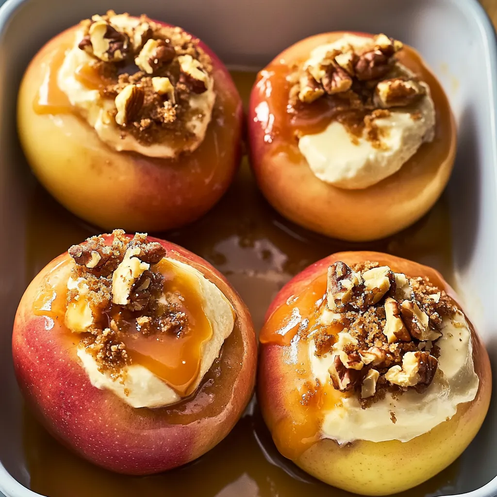 Cheesecake Stuffed Apples