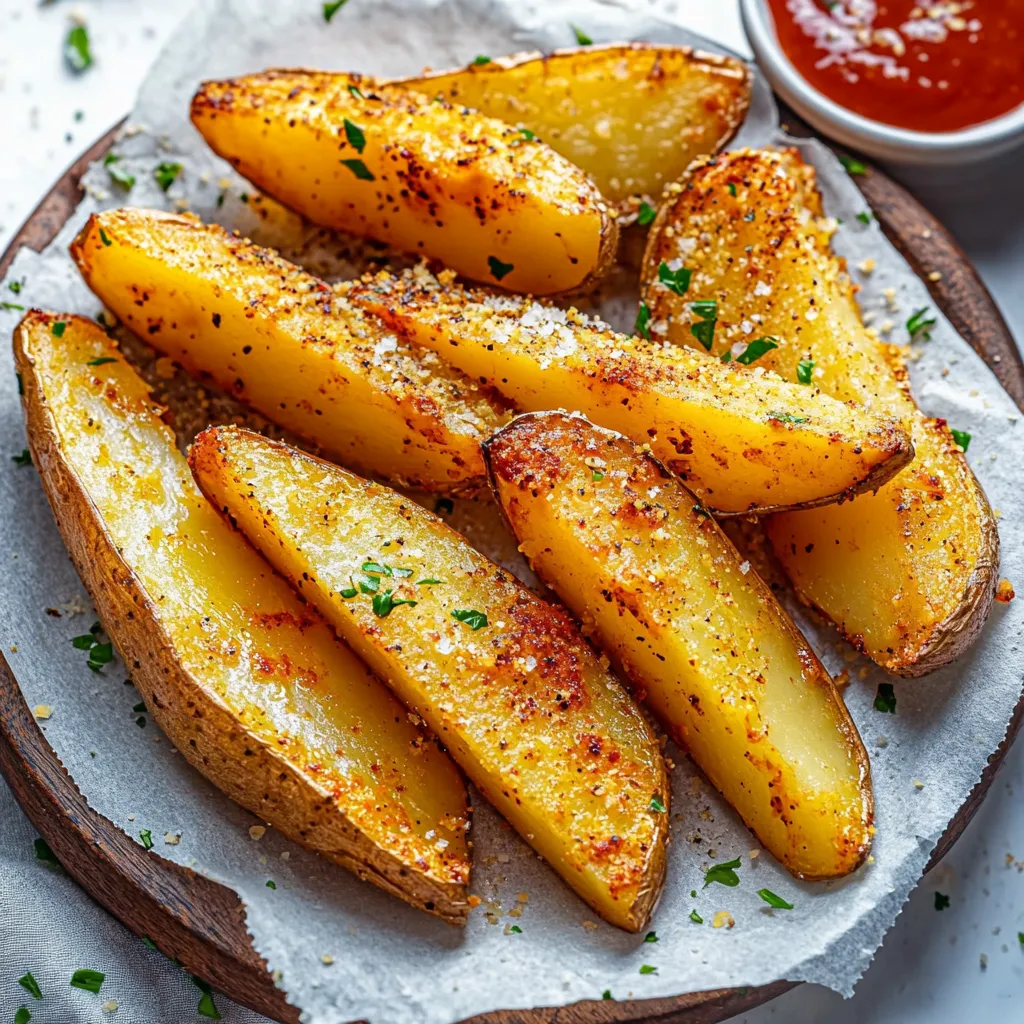Parmesan Baked Potato Wedges