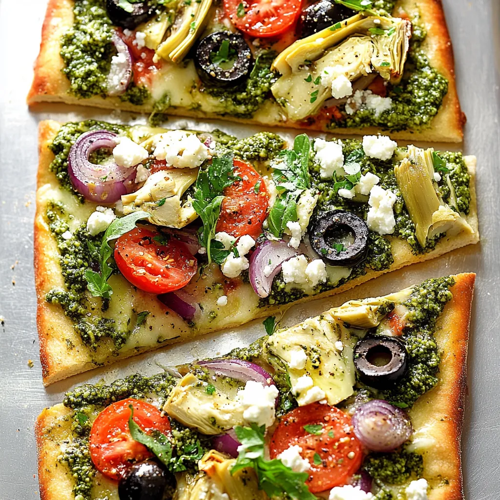 Greek Flatbread Pizza