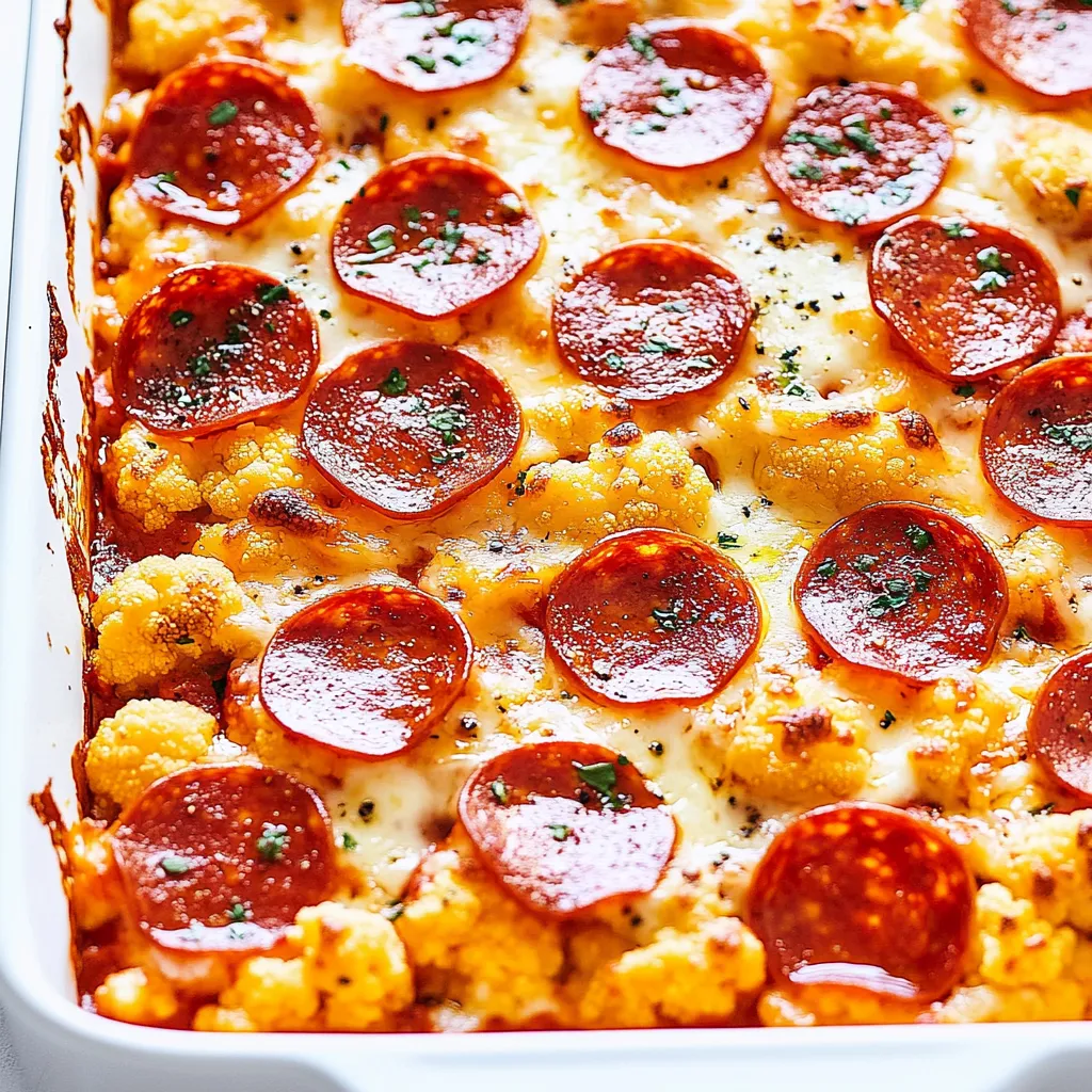 Easy Pepperoni Pizza Casserole