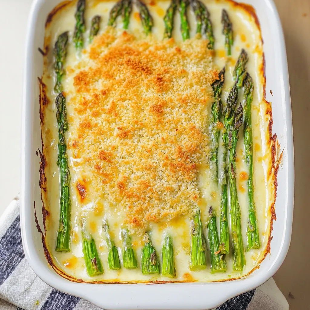 Cheesy Baked Asparagus Dish