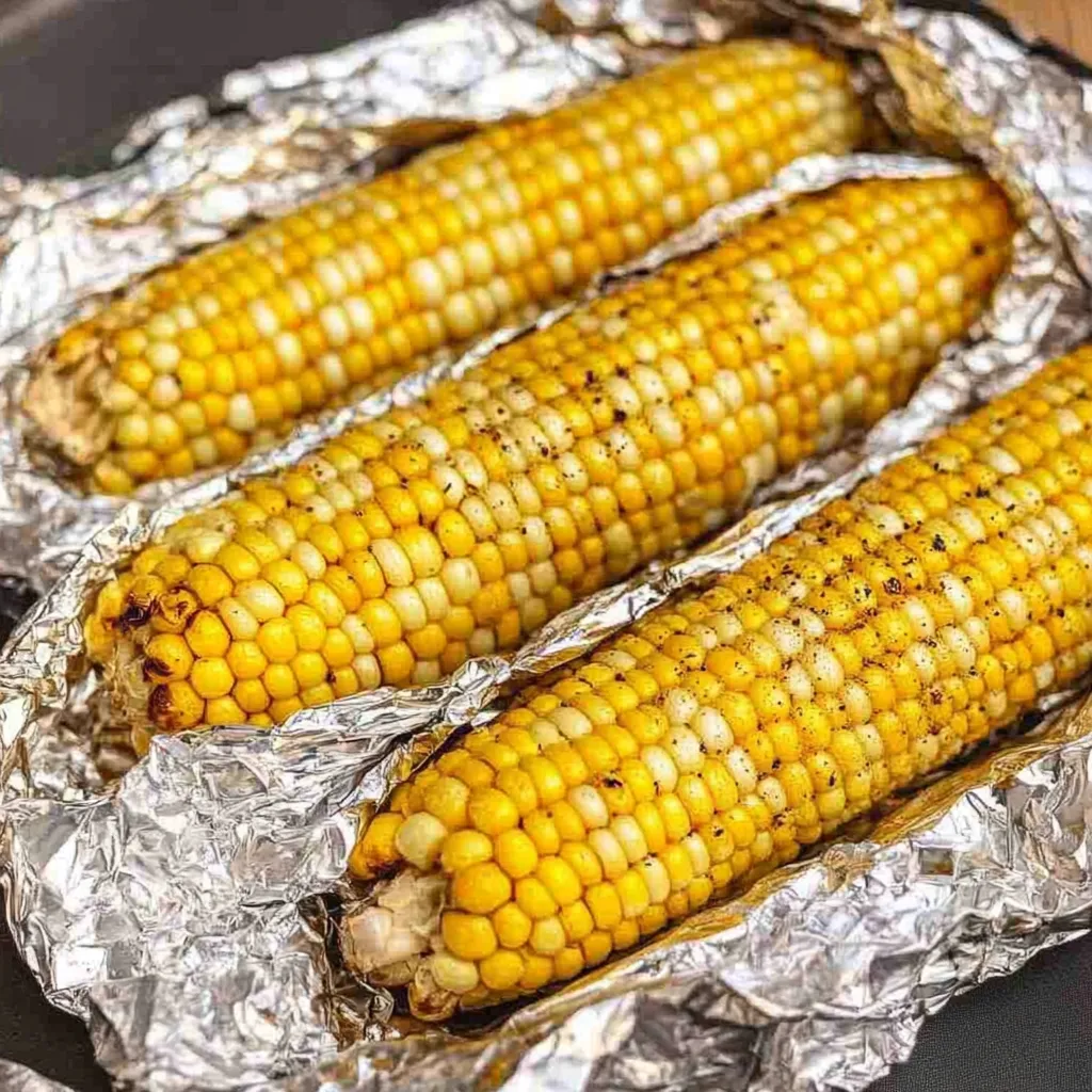 Grilled summer corn