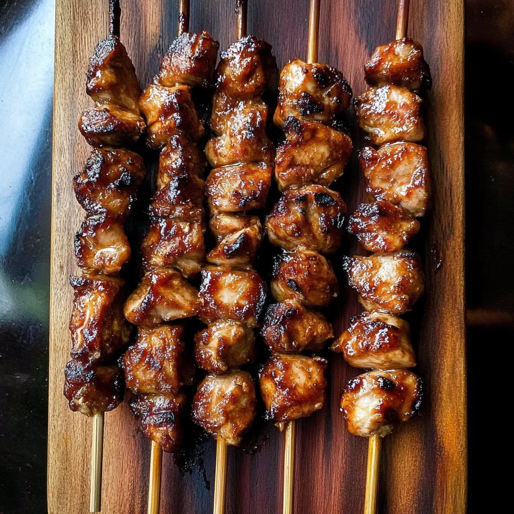 Grilled Thai Coconut Chicken Skewers