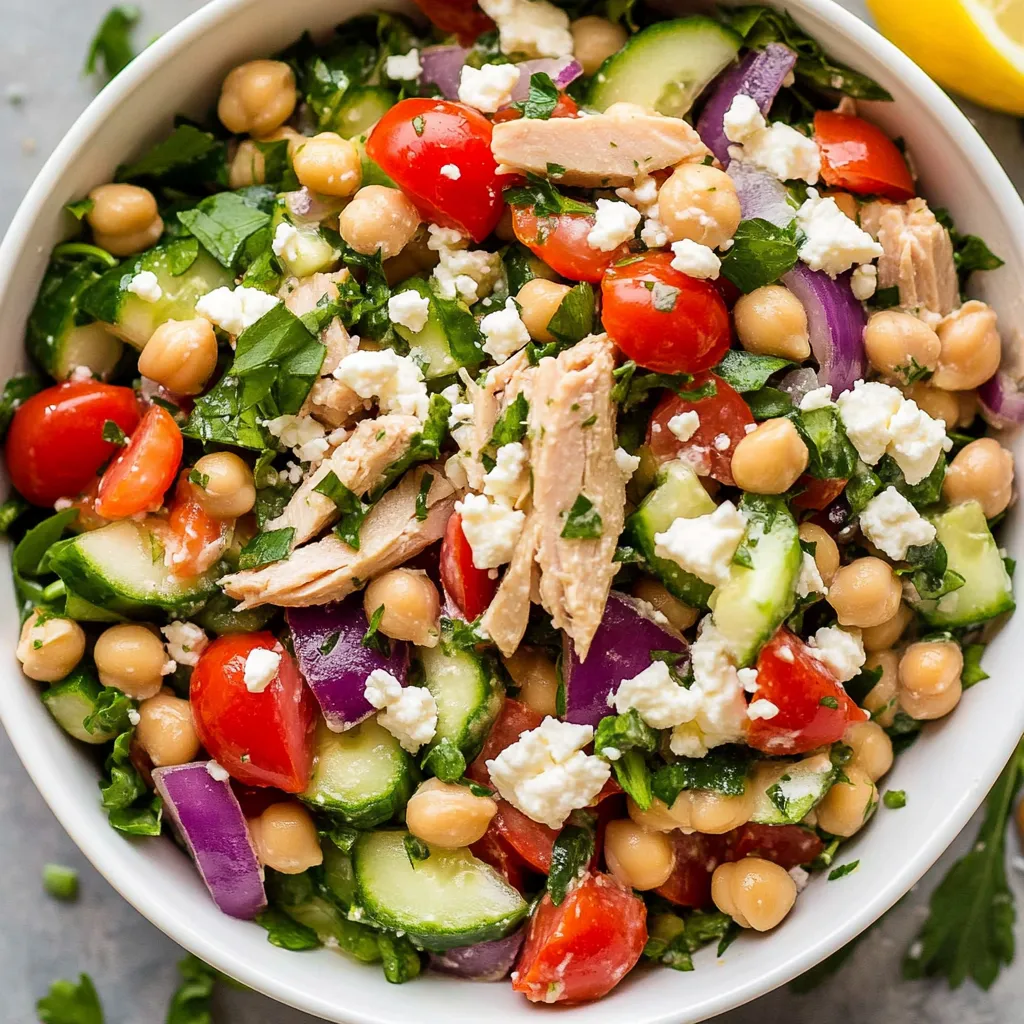 Chickpea Tuna Salad