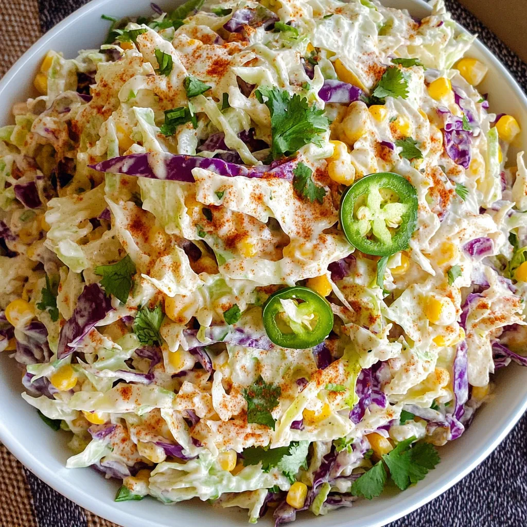 Crispy Mexican Street Corn Coleslaw