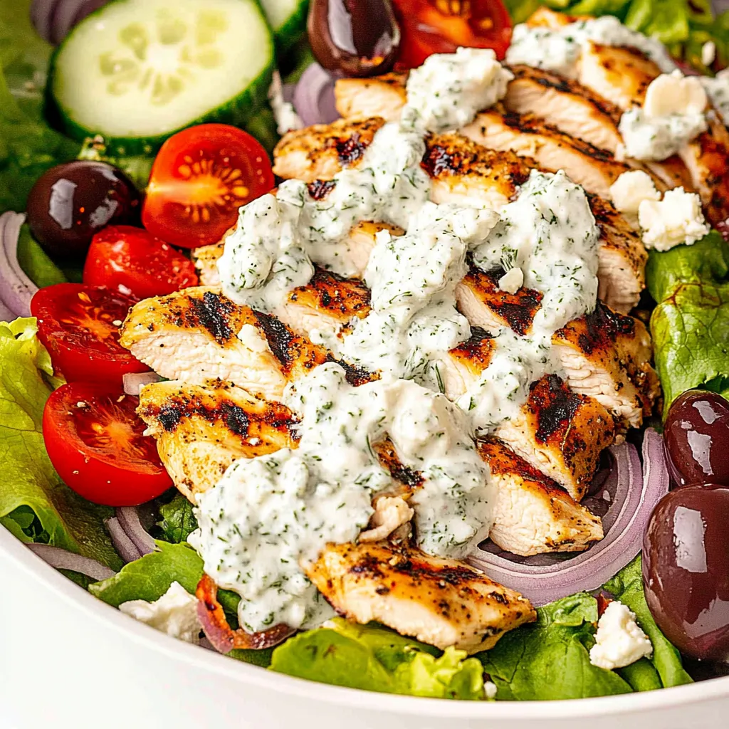 Easy Greek Chicken Salad