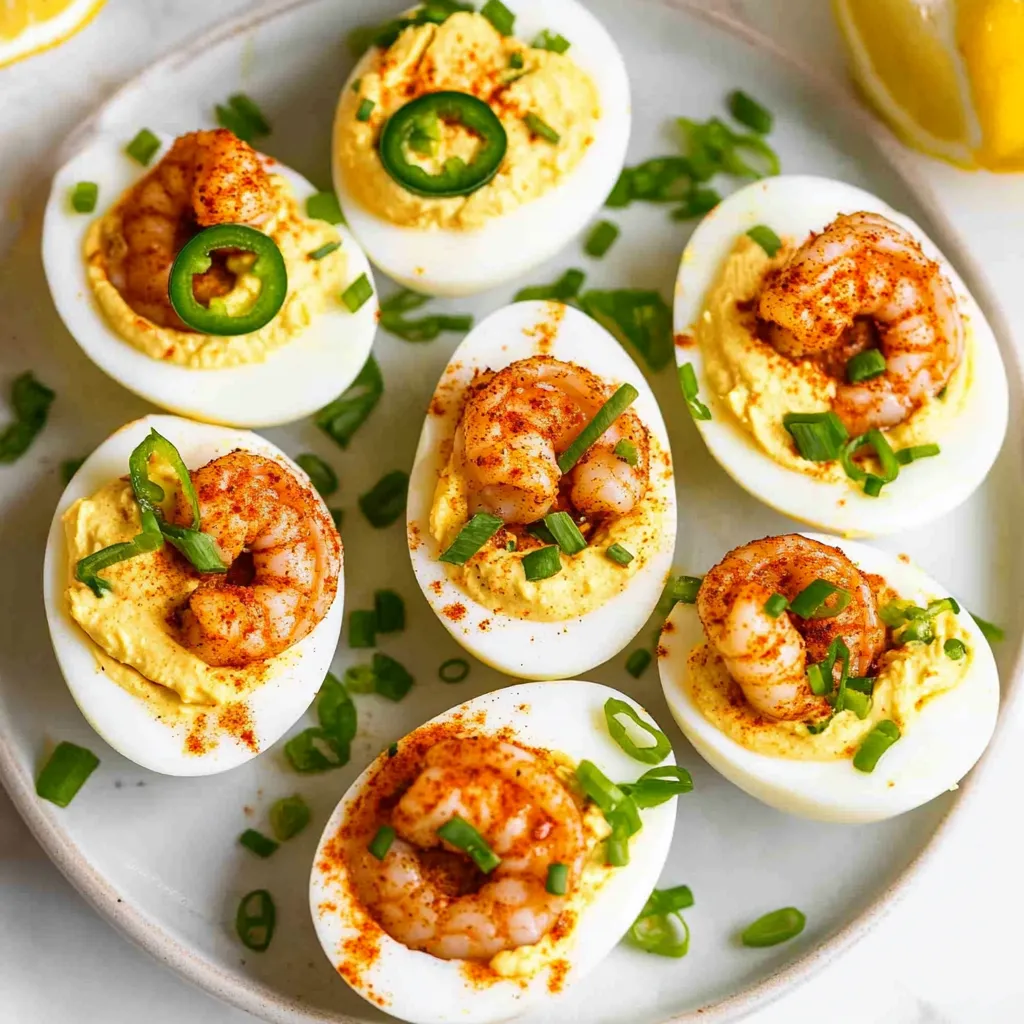 Cajun Shrimp Deviled Eggs