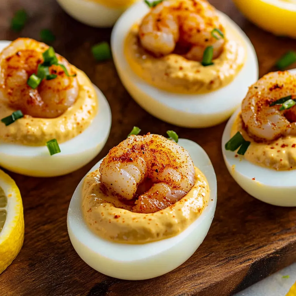 Easy Cajun Shrimp Eggs