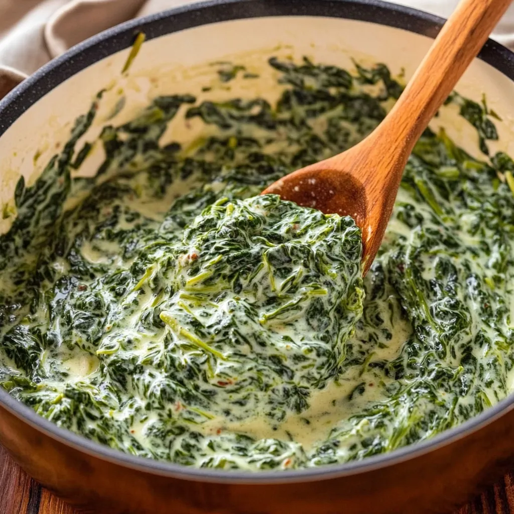 Easy Creamed Spinach Recipe