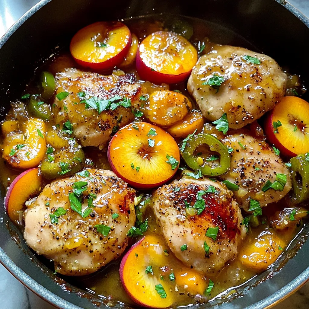 Jalapeño Peach Chicken
