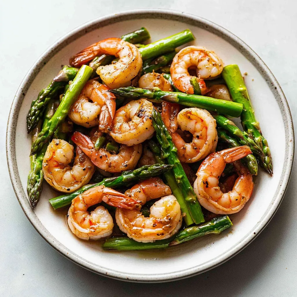 Shrimp and Asparagus Stir Fry