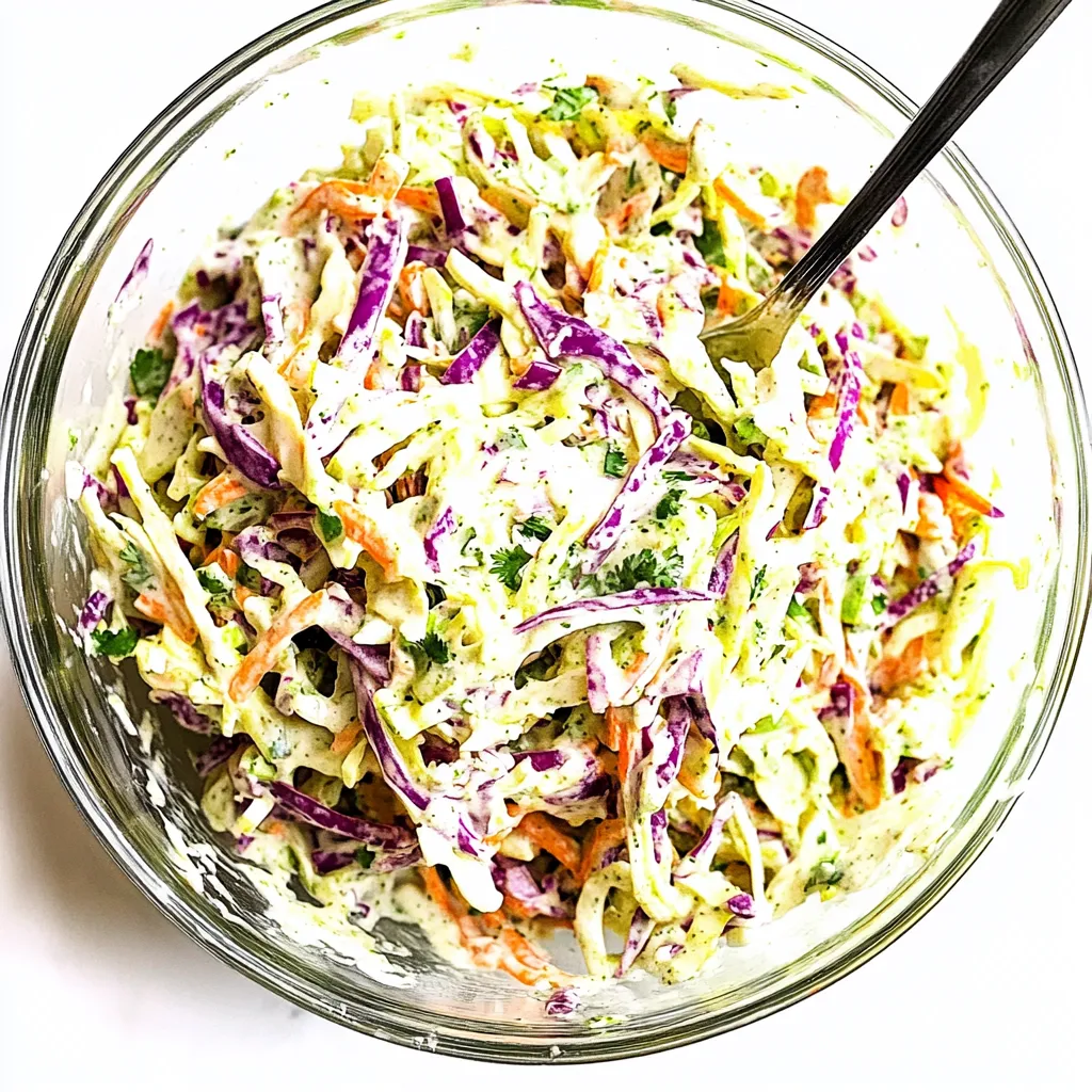 Fresh Cilantro Lime Slaw