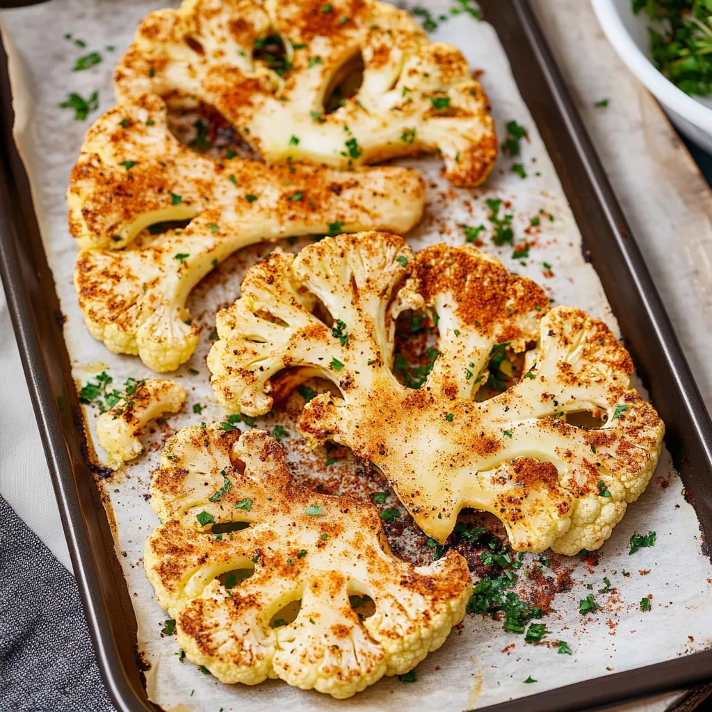 Easy Roasted Cauliflower Steaks