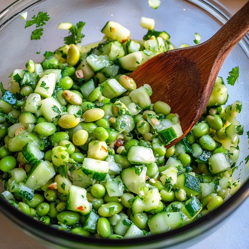 Fresh Cucumber Edamame Salad