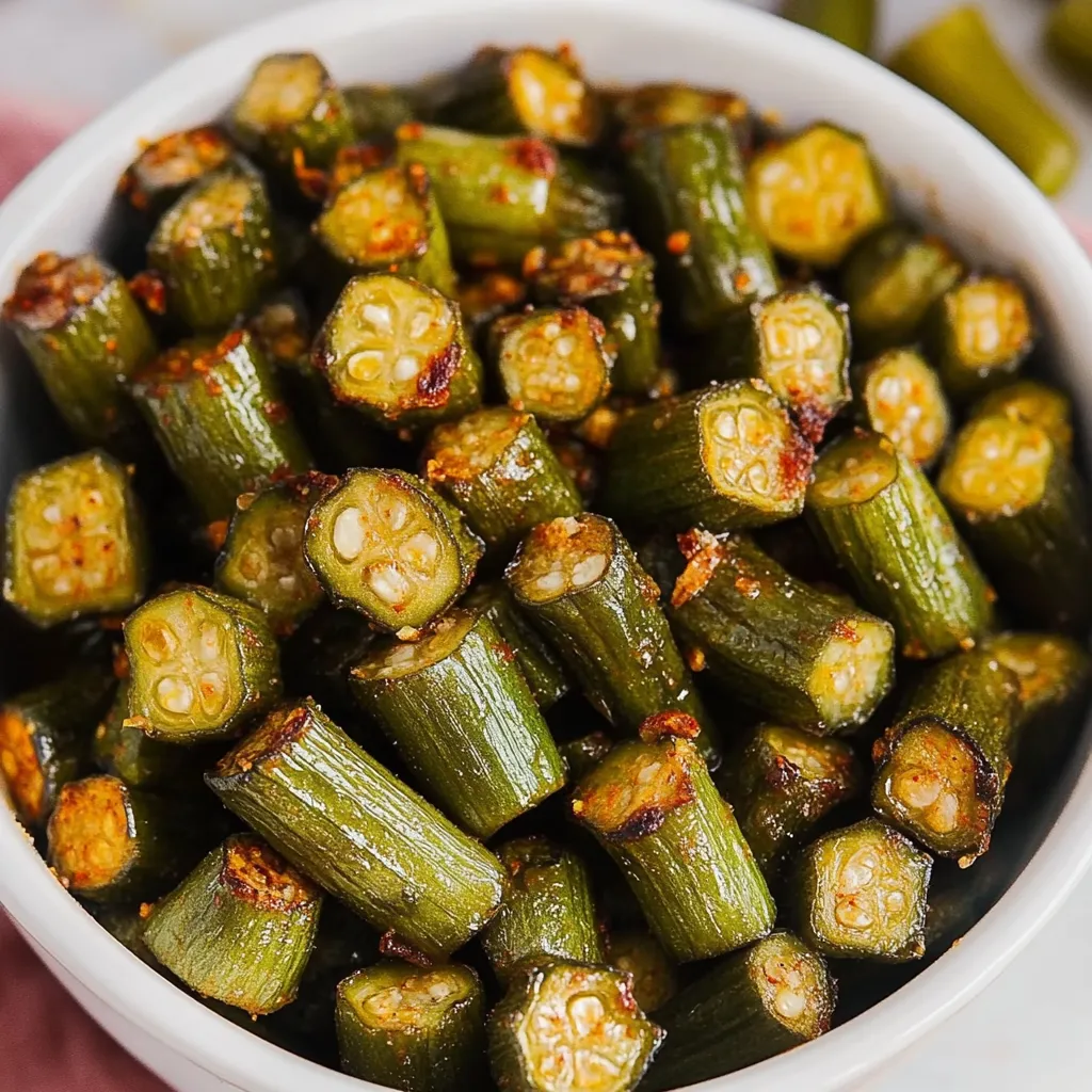 Garlic Roasted Okra