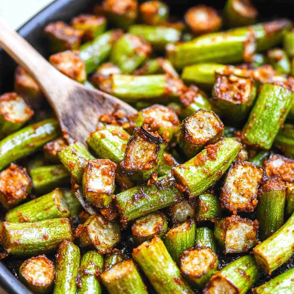 Easy Garlic Roasted Okra