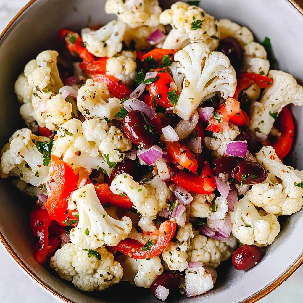 Marinated Cauliflower Salad