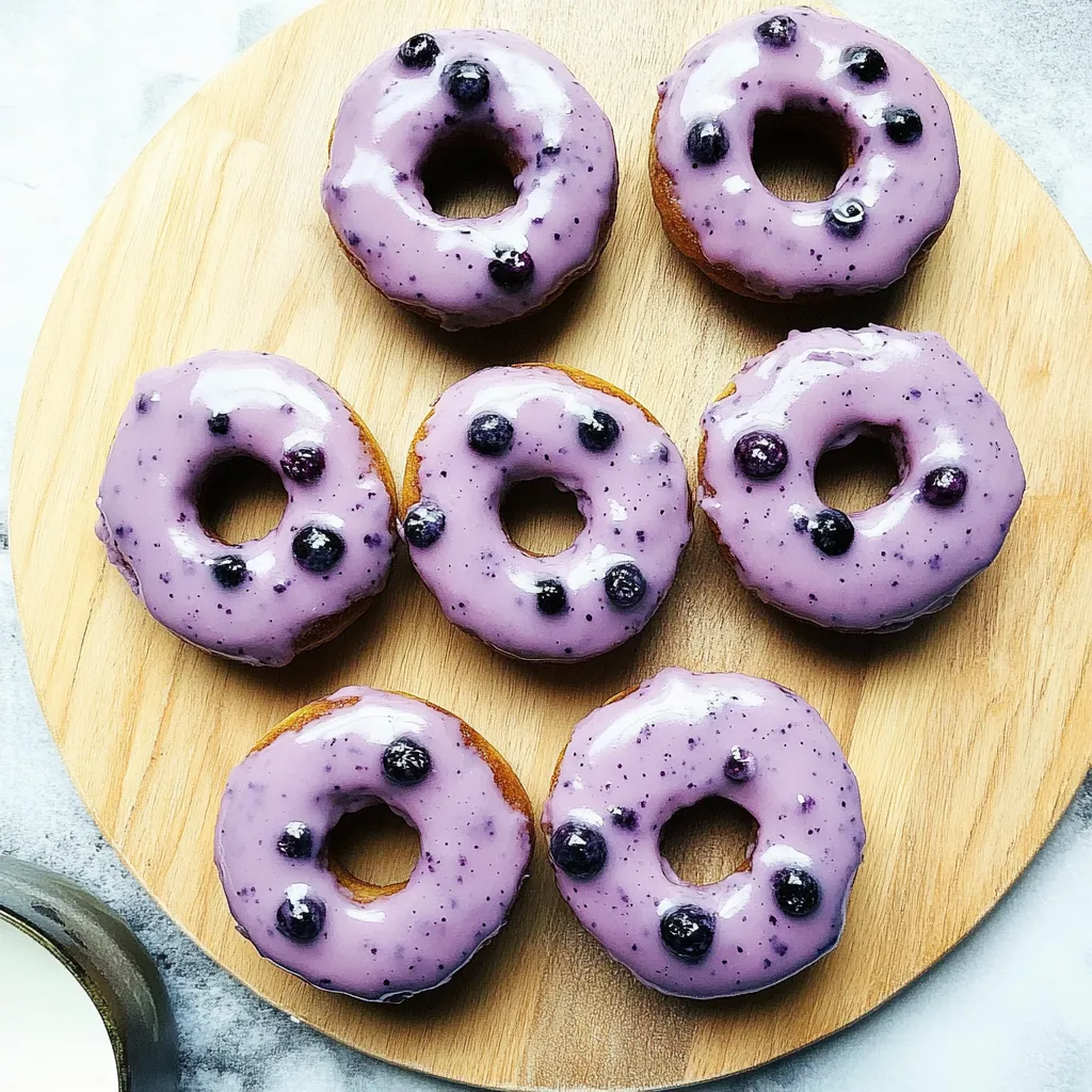 Blueberry Cake Donuts